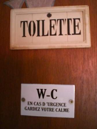 Affiche En Cas D'urgence - Poster Humour WC - FLTM